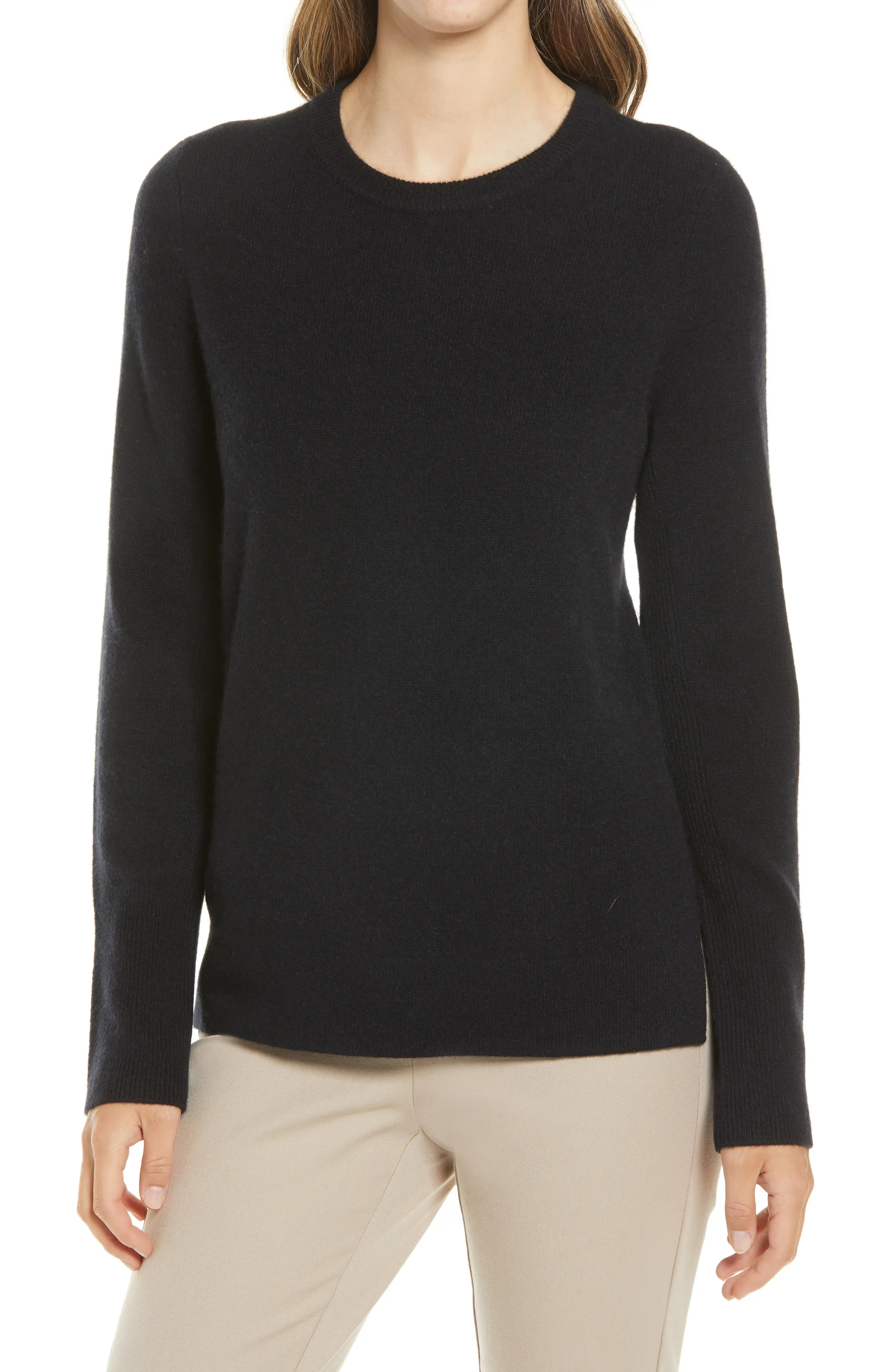 Nordstrom Cashmere Sweater, Size Medium in Black at Nordstrom | Nordstrom