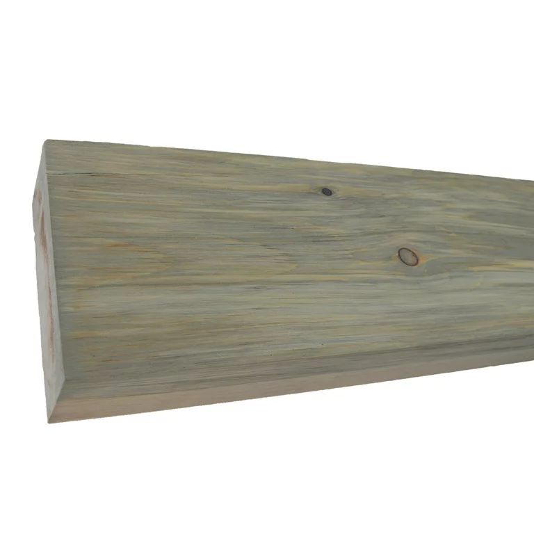 Rustic Farmhouse Wood Mantel Shelf 12"L x 3" Thick x 8" Wide Driftwood | Walmart (US)