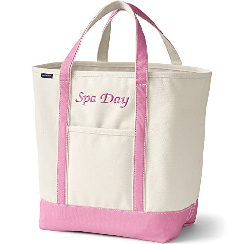 Lands' End Open Top Canvas Tote Bag | Amazon (US)