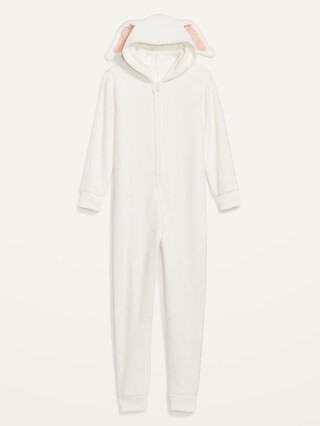 Cozy Hooded Gender-Neutral One-Piece Bunny Pajamas for Kids | Old Navy (US)