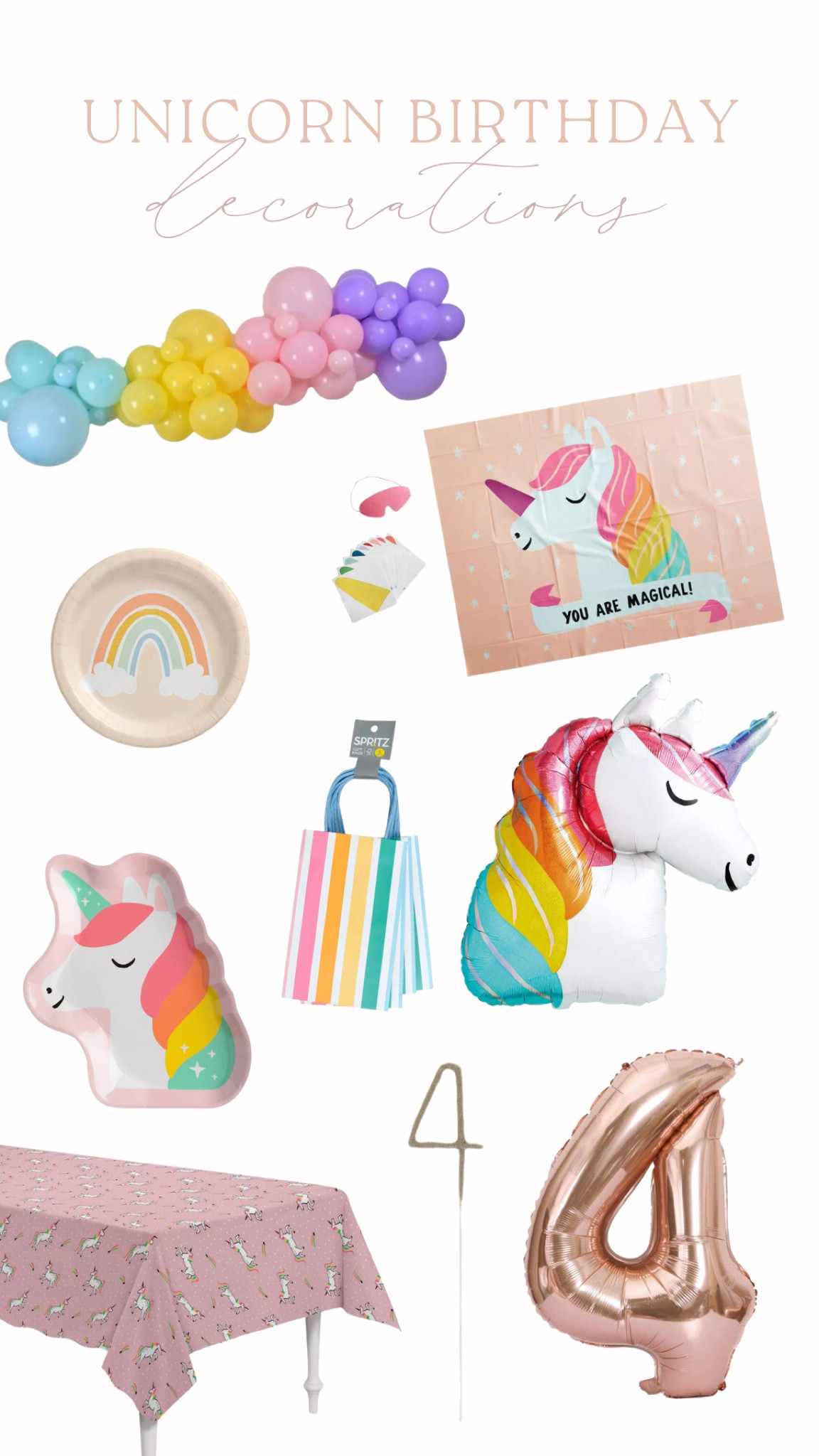 Unicorn rainbow birthday party inspo!

#LTKfindsunder100 #LTKparties