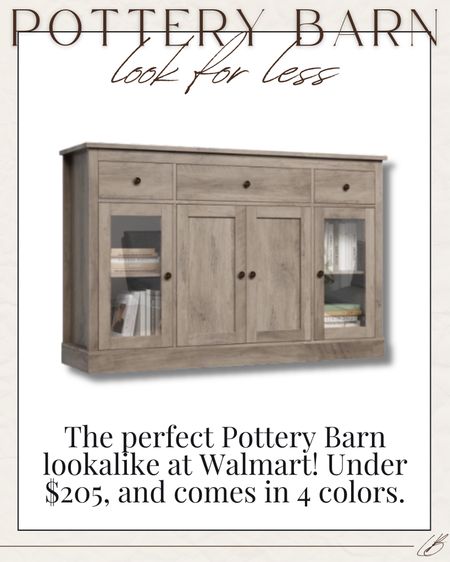 Pottery Barn look for less cabinet at Walmart!

#LTKHome #LTKSaleAlert #LTKFindsUnder50