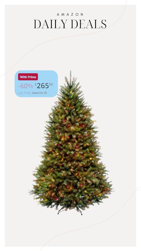 Bring home the holiday magic with an amazing deal on Amazon! 🎄✨ This stunning 7.5 feet pre-lit Christmas tree, originally priced at $659, can be yours for just $265. Create a festive ambiance and make memories around a tree that'll light up your holidays year after year. 

Gift guide / holiday decor / festive savings / Christmas tree 🎁💡 


#LTKsalealert #LTKHoliday #LTKhome