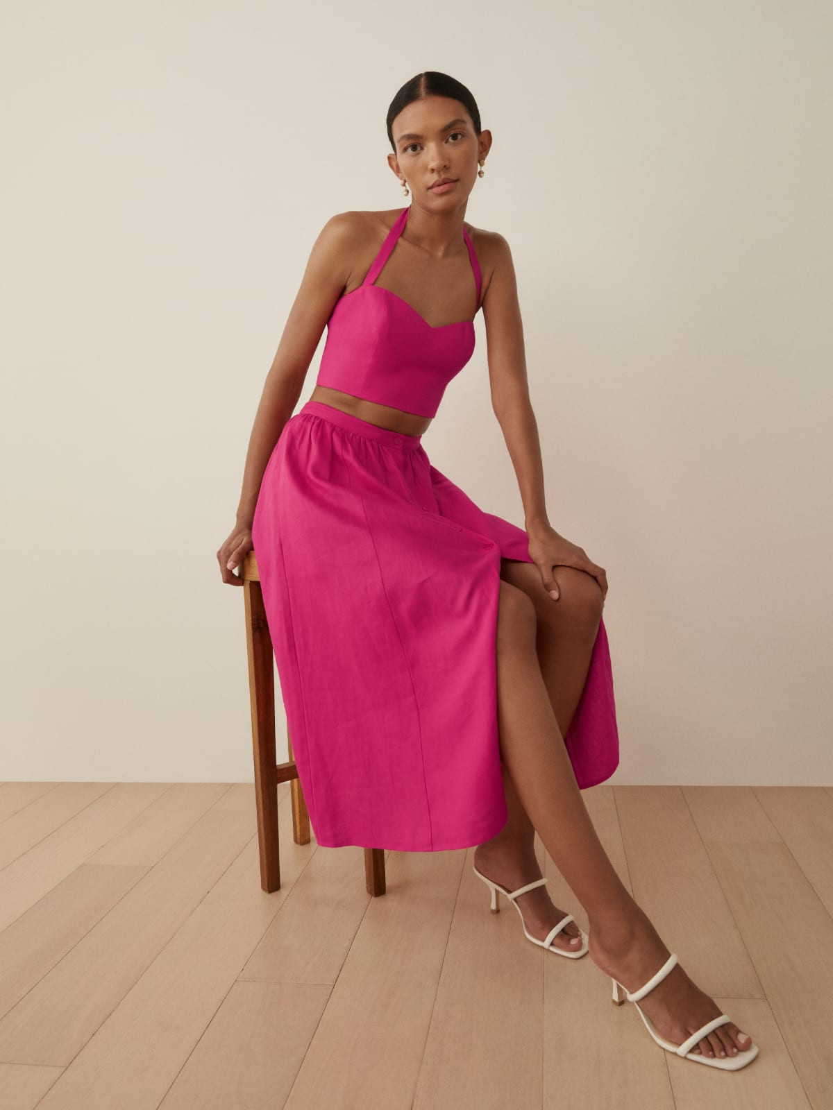 Orzo Linen Two Piece | Reformation (Global)