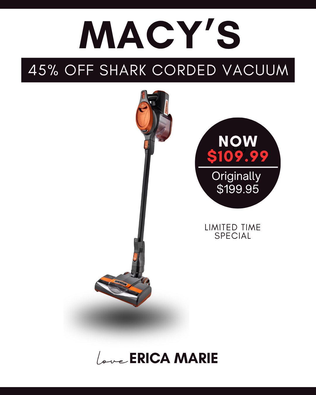 Found this Shark corded stick vacuum for 45% off! Such a great home deal for nonstop suction without ever worrying about a battery running out Perfect for everyday home cleaning, pet hair, and deep carpets.

#SharkVacuum #HomeDeals #VacuumSale #CleaningHacks 

 #LTKSaleAlert
