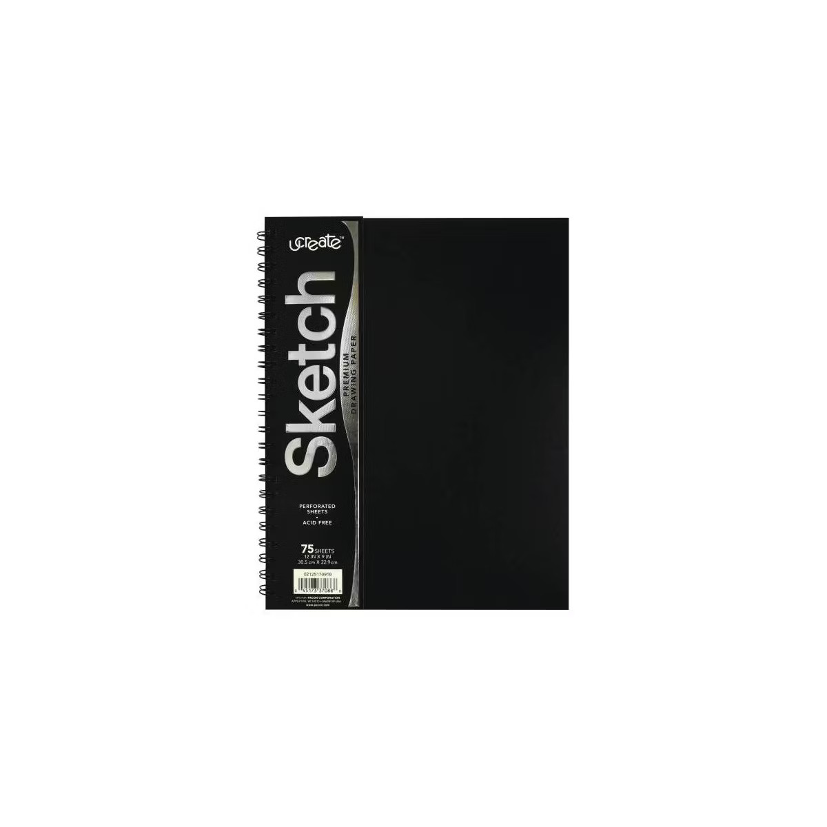 9x12 UCreate Sketch Drawing Paper: Acid-Free Blank Sketchbook, Twin-Wire Binding, Flexible Cover,... | Target