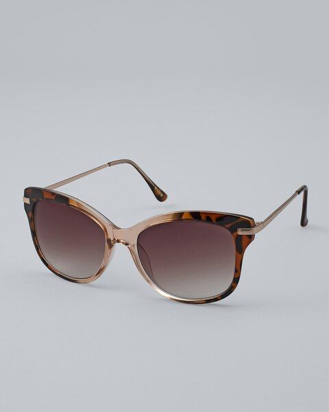 Faux-Tortoiseshell Sunglasses, 70 mm | White House Black Market
