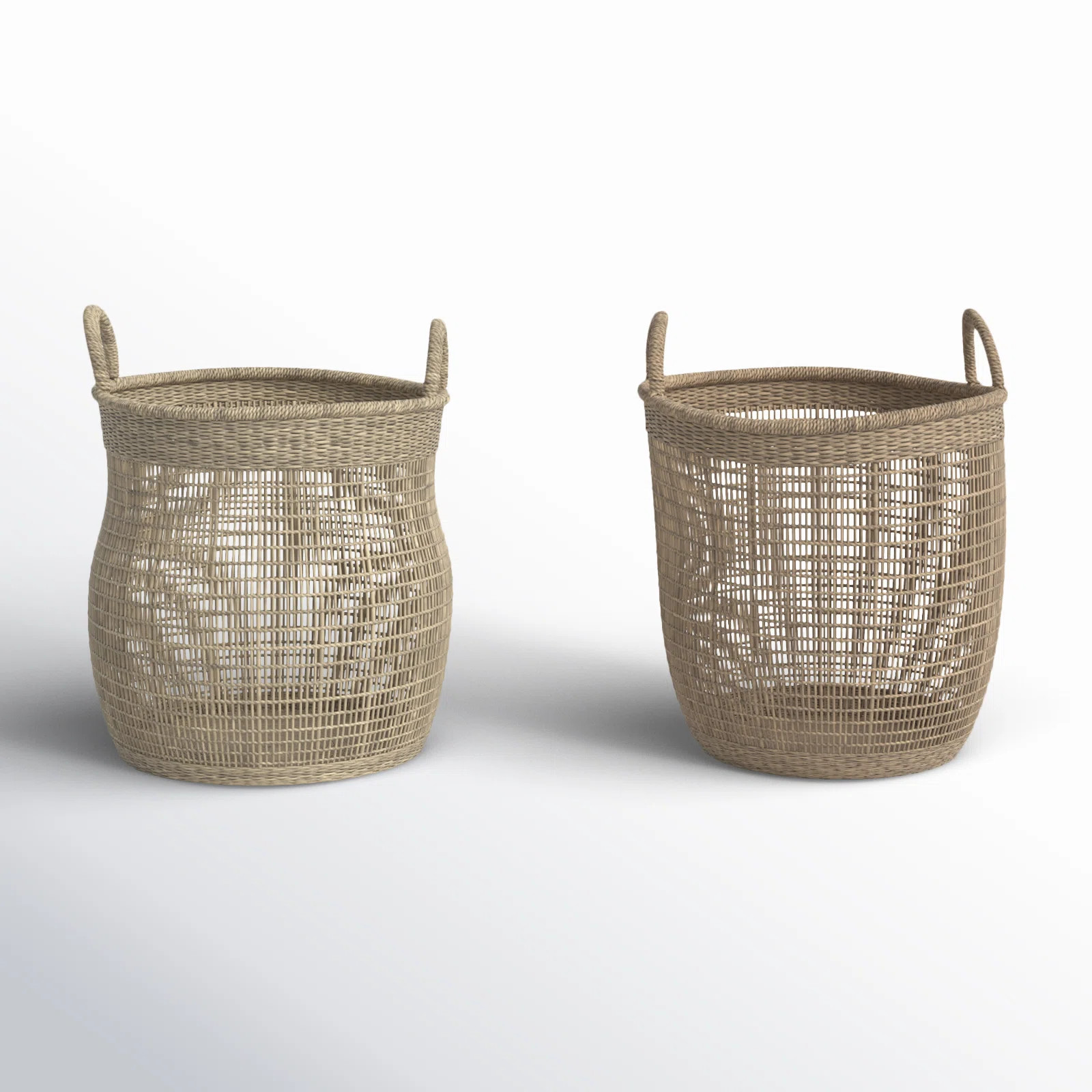 2 Piece Rattan Basket Set | Joss & Main