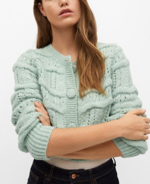 Mango Women's Chunky Knit Cardigan | Macys (US)