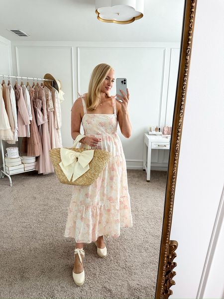 This beautiful Anthropolgie bag is a  bestseller!! The quality is so good and it makes the perfect summer bag! Highly recommend! I have it paired with this Petal & Pup midi dress for a cute vacation look! Summer bags // straw bags // vacation looks // resortwear // bestsellers 

#LTKItBag #LTKStyleTip #LTKSeasonal