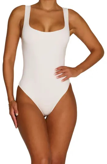 N BY NAKED WARDROBE Bare Tank Bodysuit in White at Nordstrom Rack, Size 2 X | Nordstrom Rack
