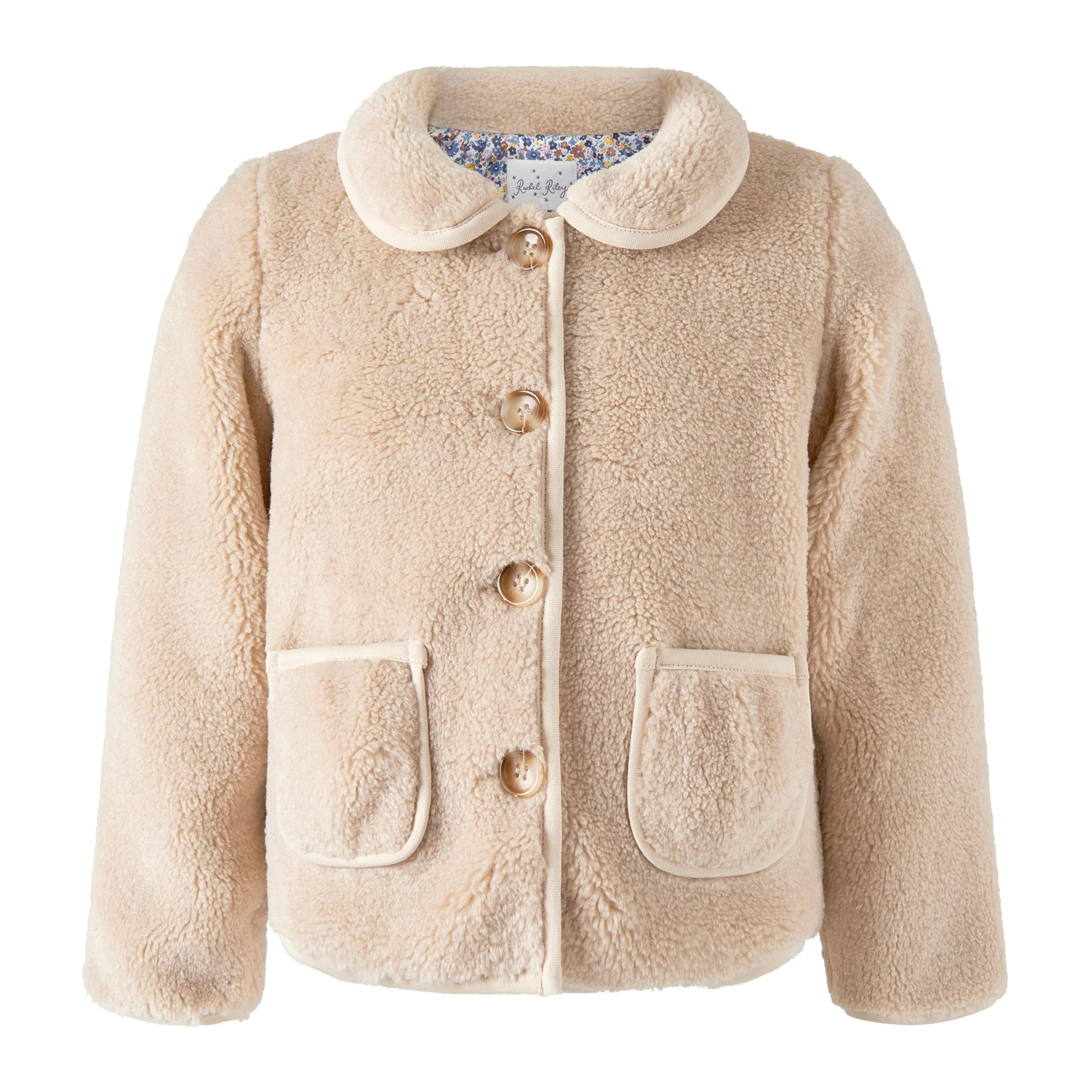 Cream Shearling Jacket | Rachel Riley