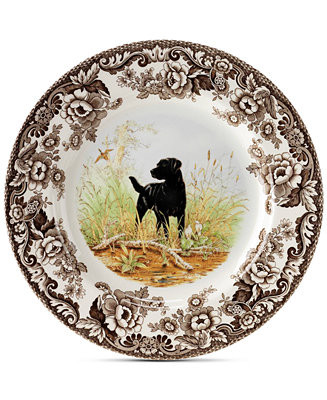 Spode Woodland Black Lab Dinner Plate - Macy's | Macy's