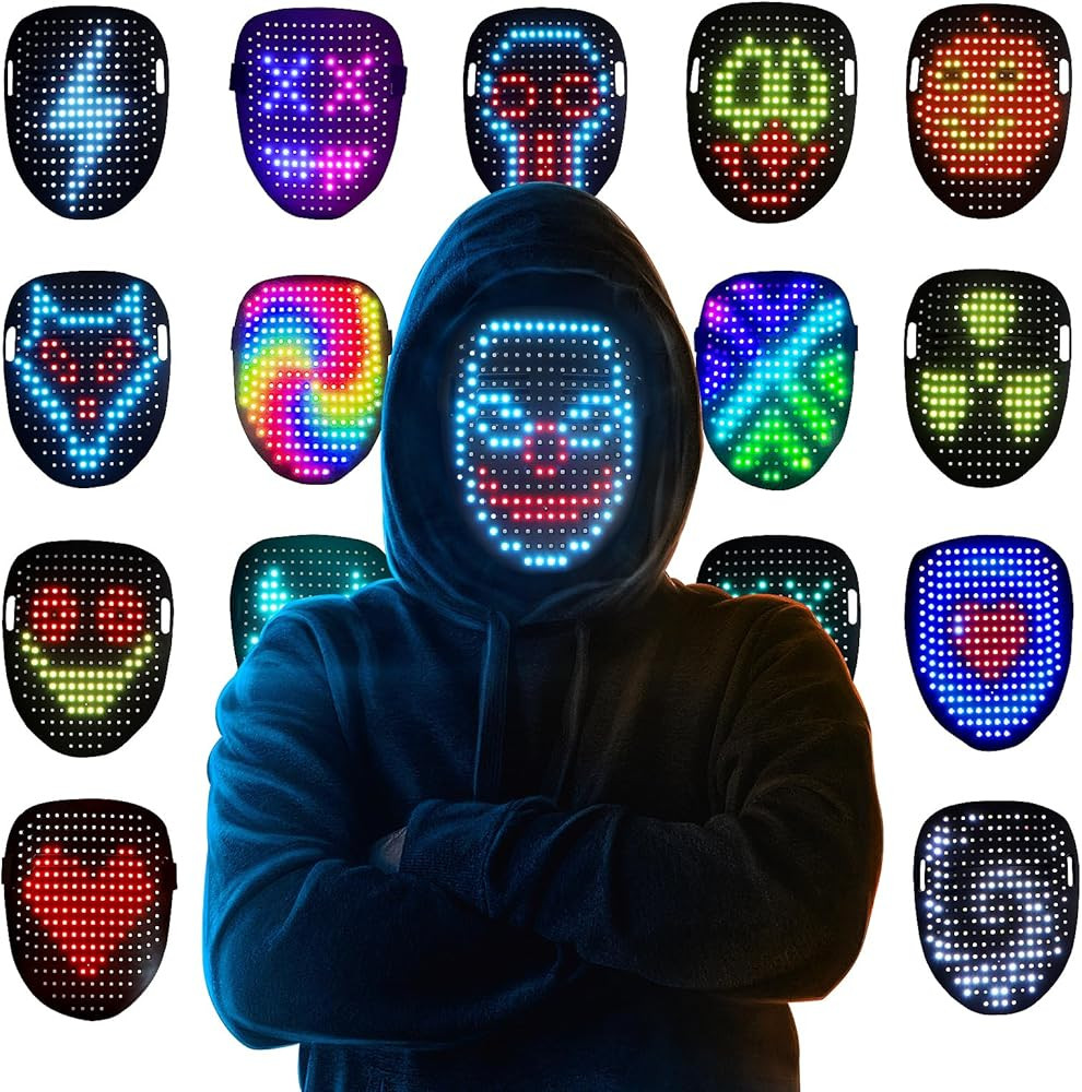 Mr.Pang LED Mask Light up Mask with Gesture Sensing, Cool Face Transforming Mask, Perfect Gifts f... | Amazon (US)