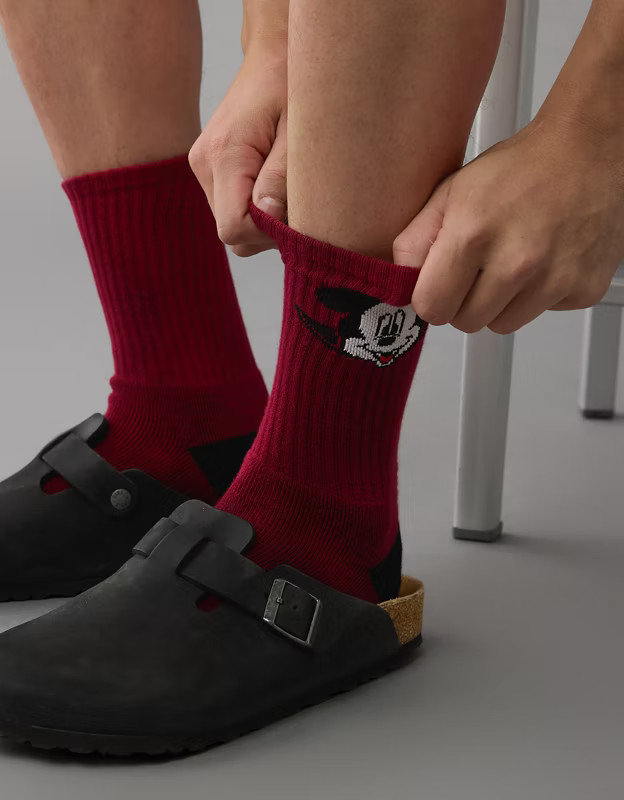 AE Mickey Crew Sock | American Eagle Outfitters (US & CA)
