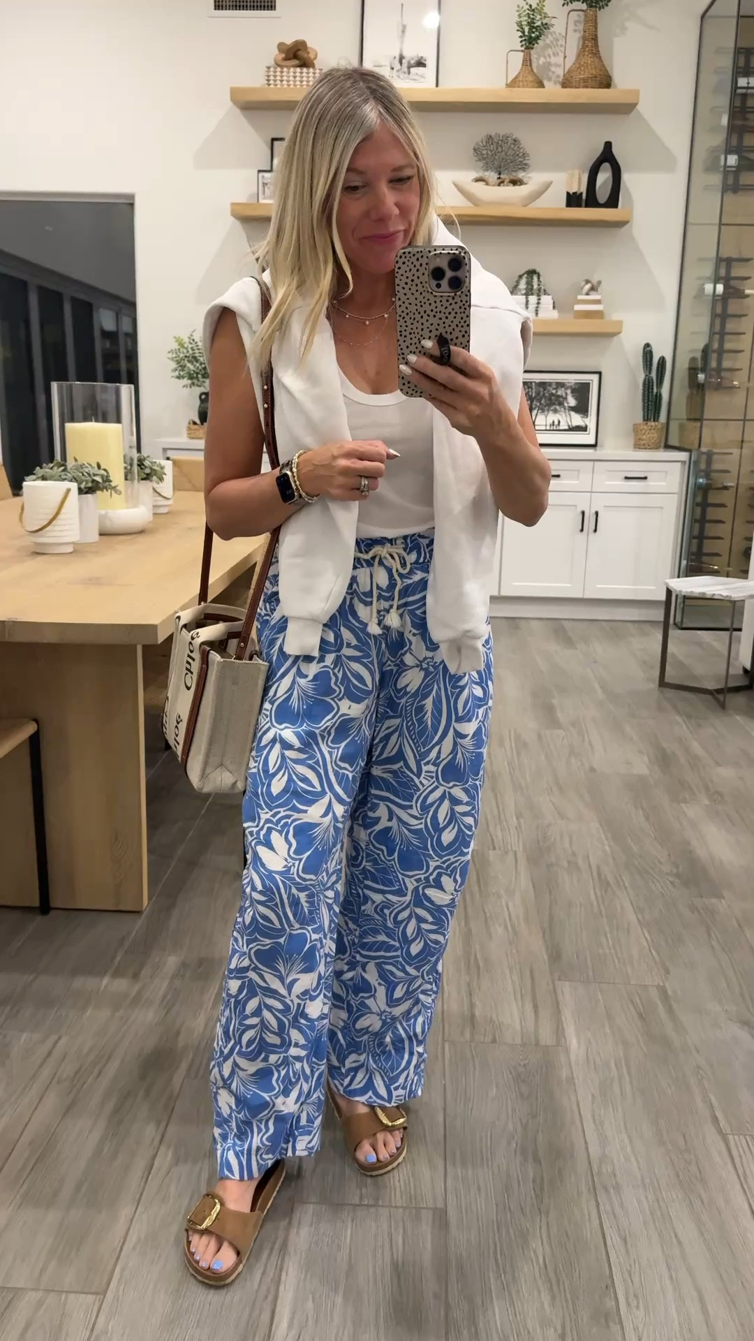 Size XS pants and small tank top and sweatshirt. Beach pants travel outfit 

#LTKootd #LTKOver40 #LTKTravel