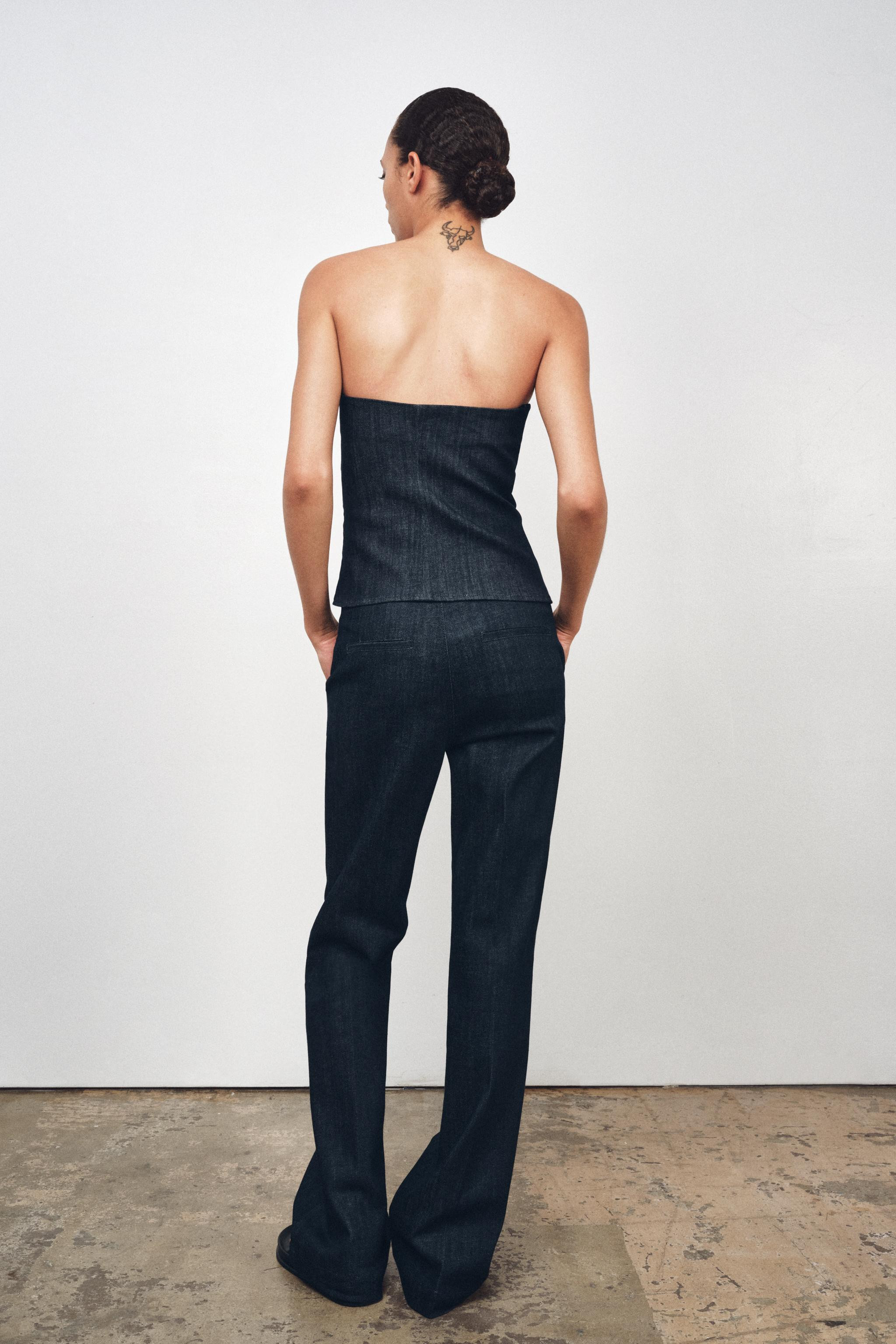 ZW COLLECTION DENIM TOP | Zara US