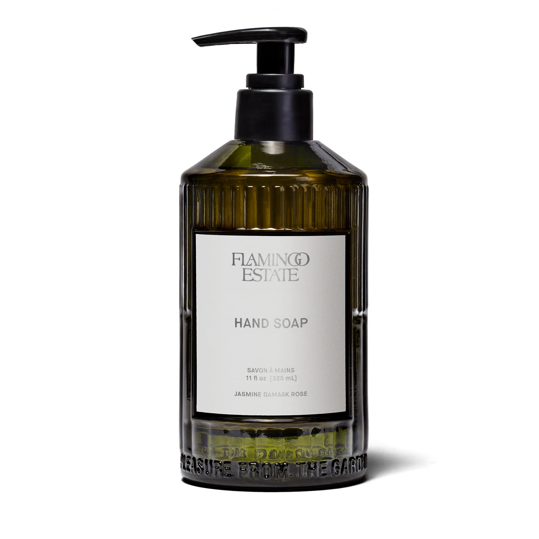 Jasmine Damask Rose Glass Hand Soap | Flamingo Estate