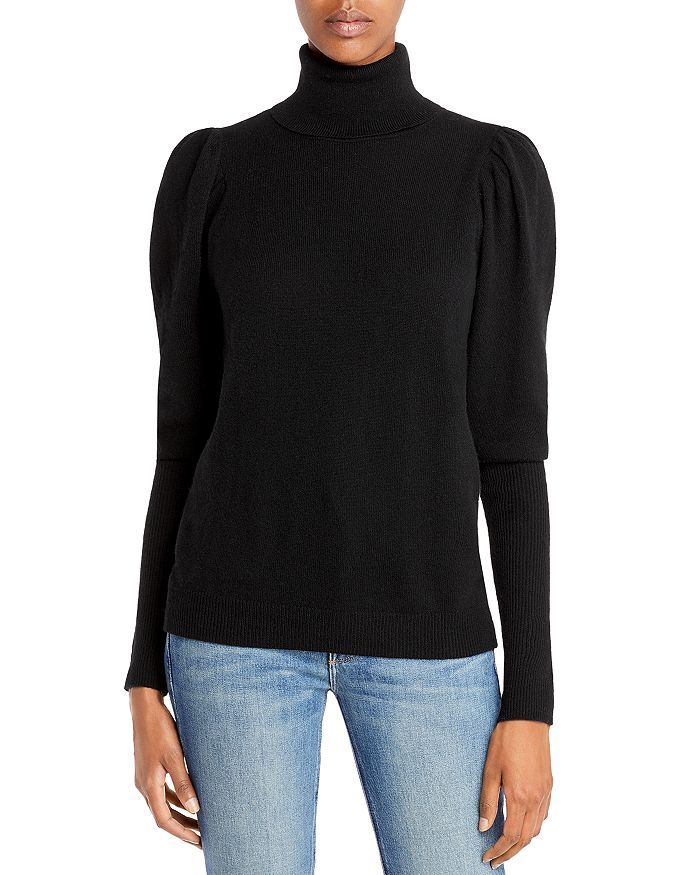 Puff Sleeve Cashmere Turtleneck Sweater - 100% Exclusive | Bloomingdale's (US)