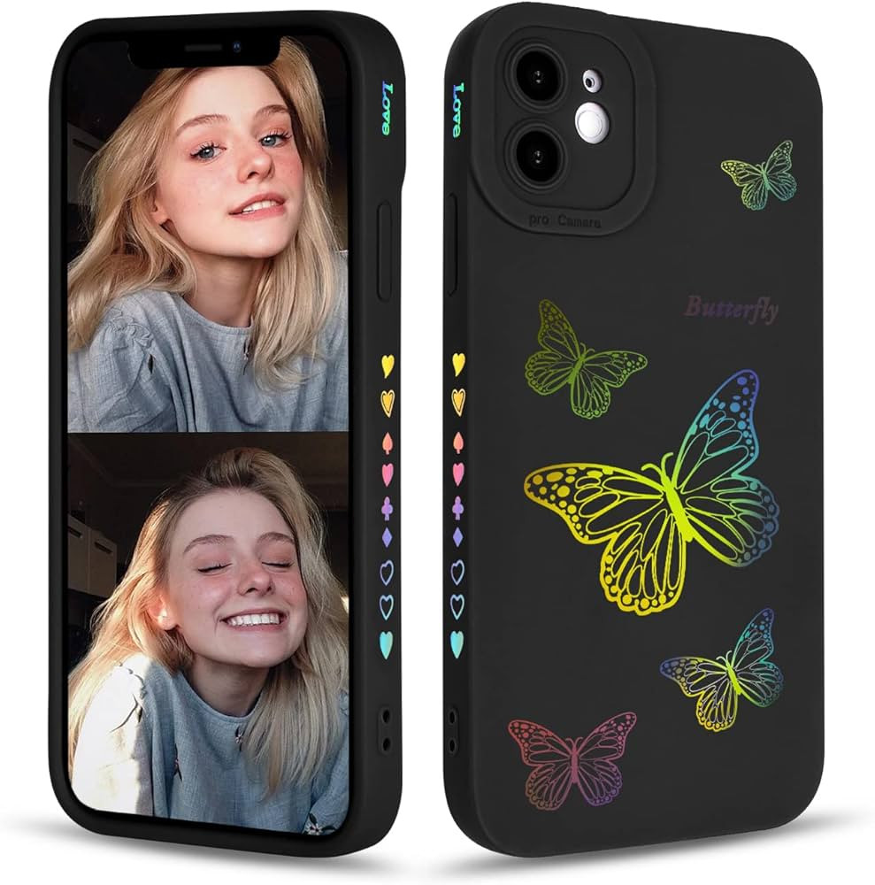 Newseego Case Compatible with iPhone 11, Fashion Gold 3D Butterfly Pattern iPhone 11 Protective C... | Amazon (CA)