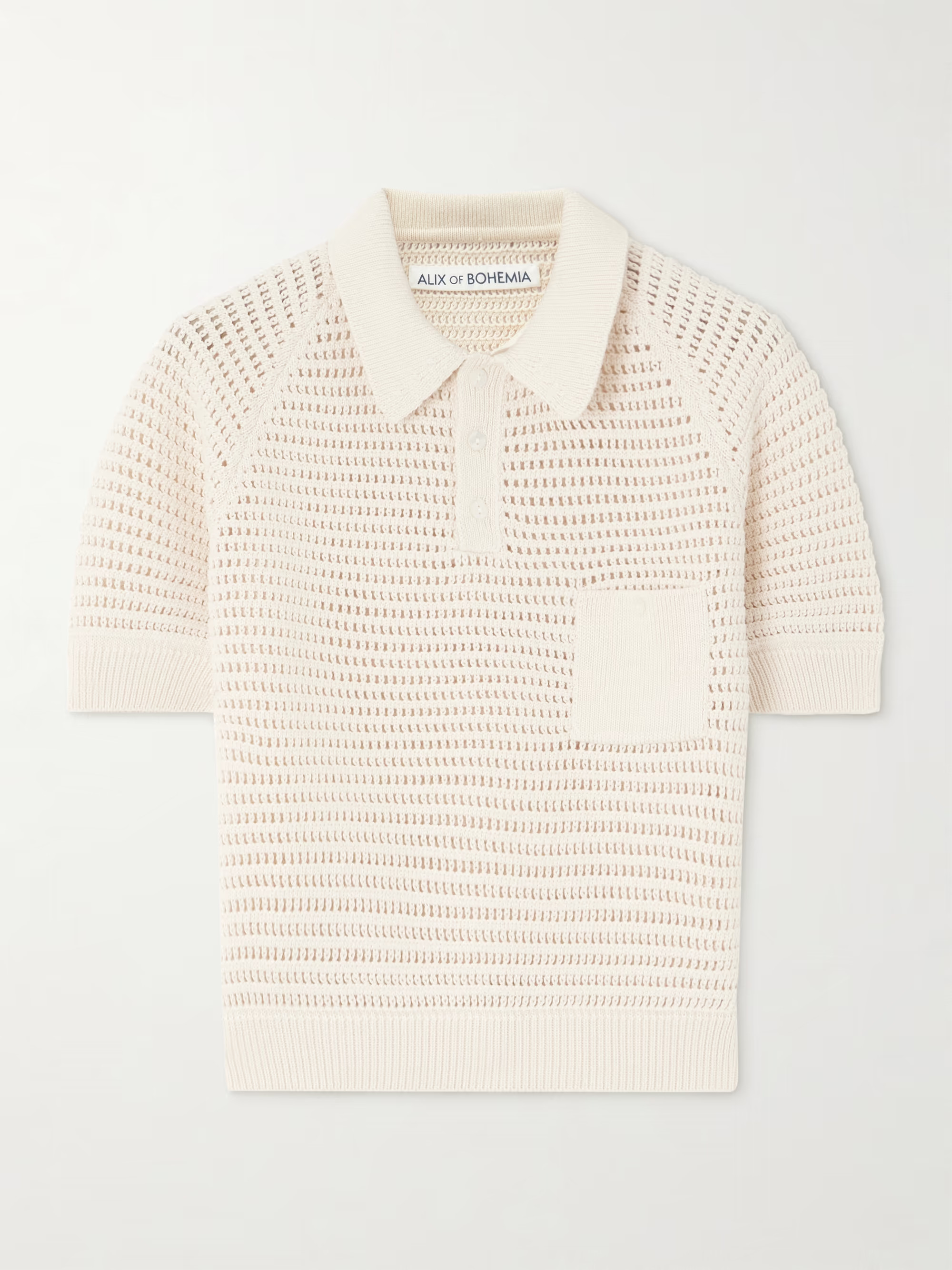 Lessi crocheted cotton polo shirt | NET-A-PORTER (US)