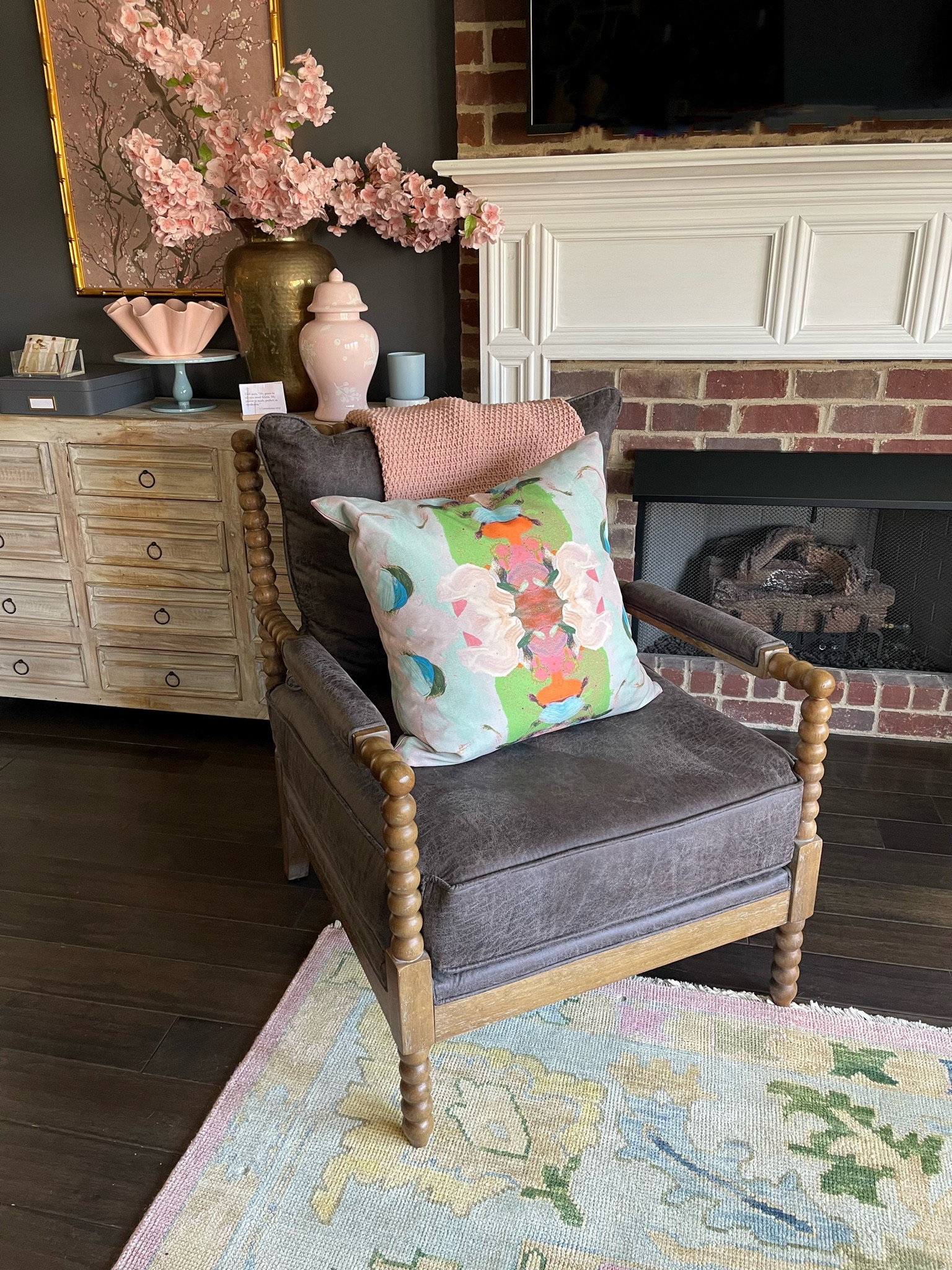 Spring florals add some pops of pink to the living room! 

Cherry blossoms spring pink 

#LTKhome #LTKMostLoved #LTKSeasonal