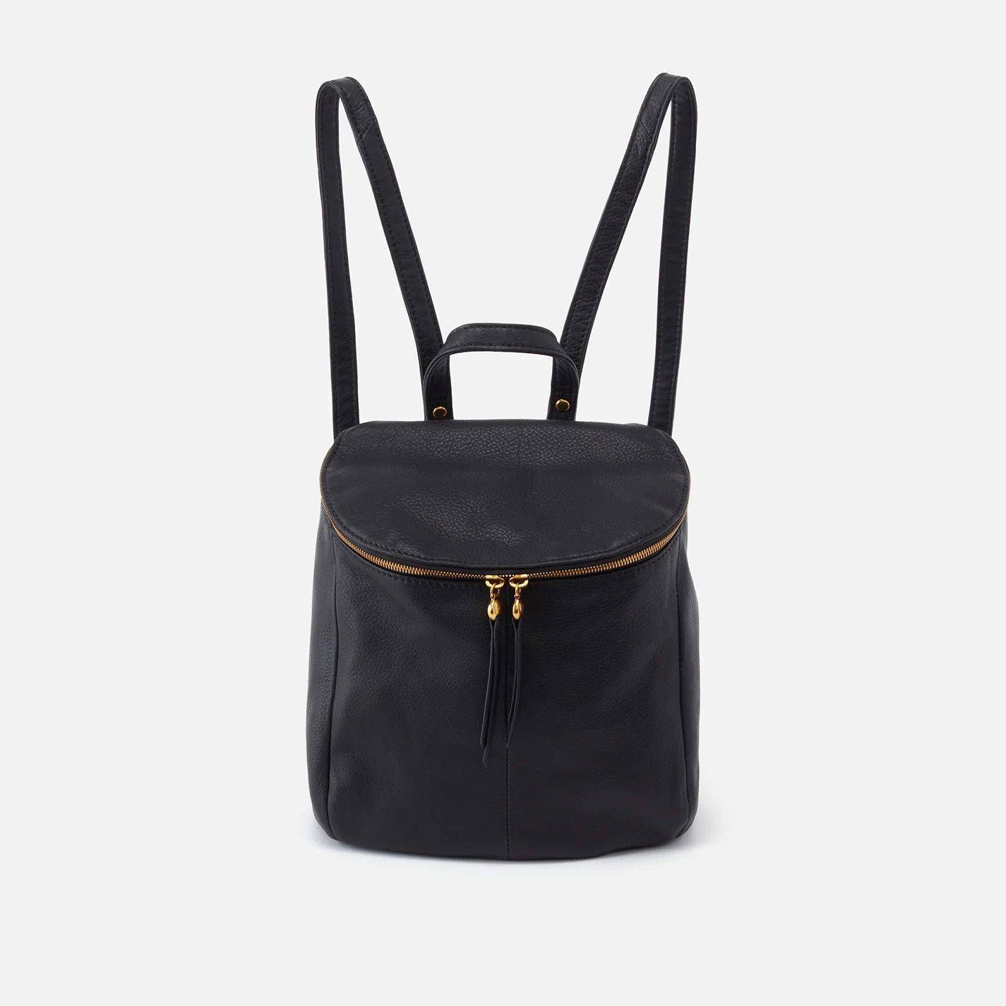 River Backpack in Pebbled Leather - Black | HOBO Bags