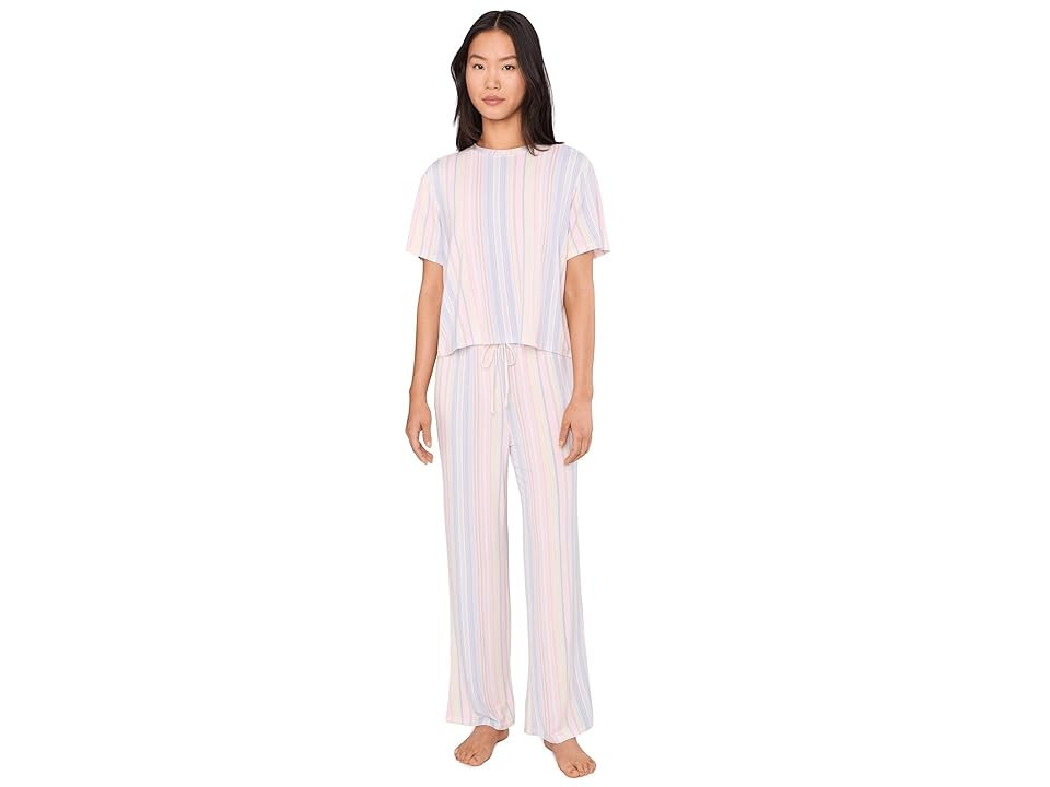HONEYDEW All American Tee Pant Set Women's Pajama Sets Dew Multi Stripe: XL | Zappos.com