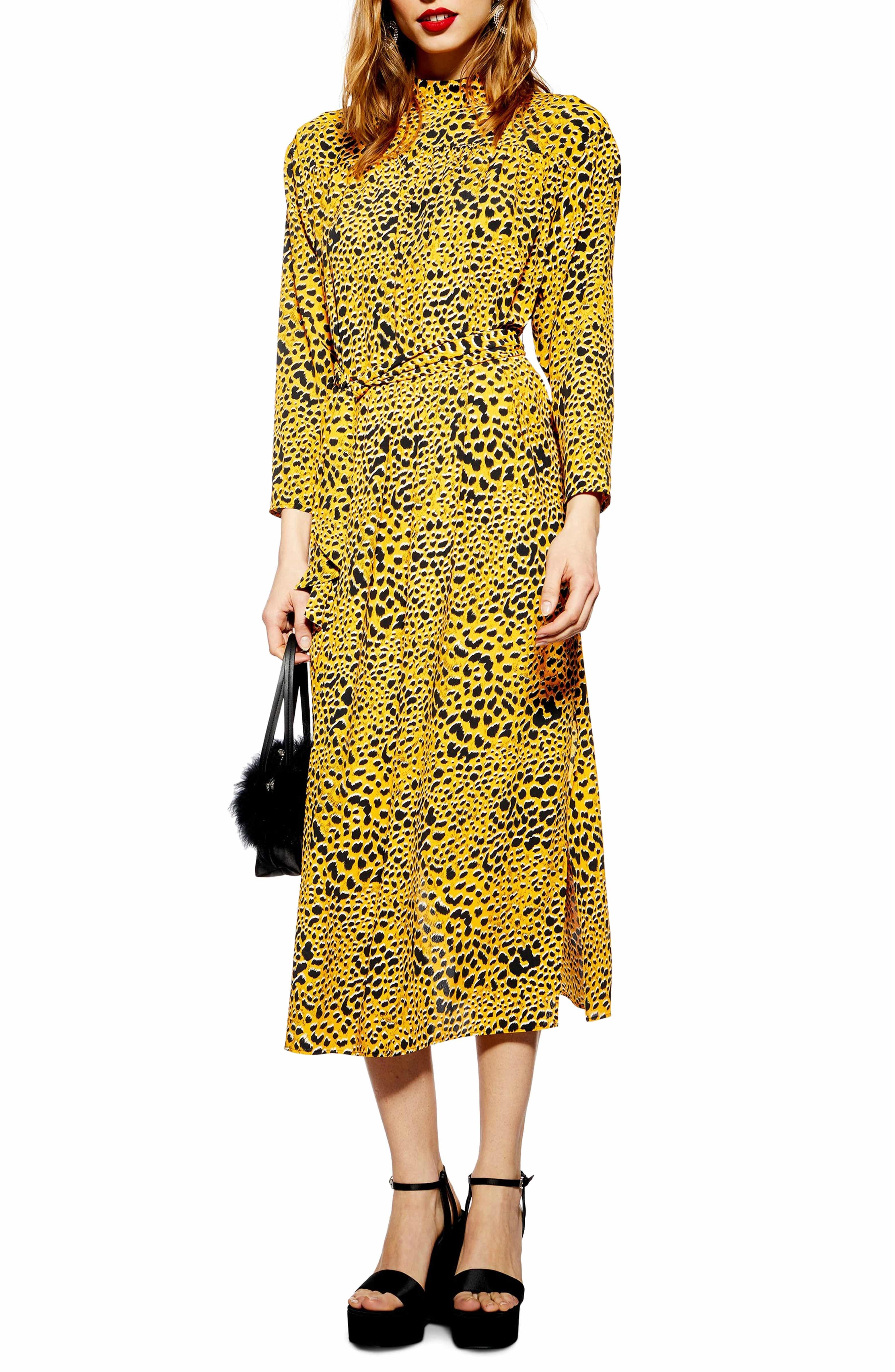 Abstract Animal Print Midi Dress | Nordstrom