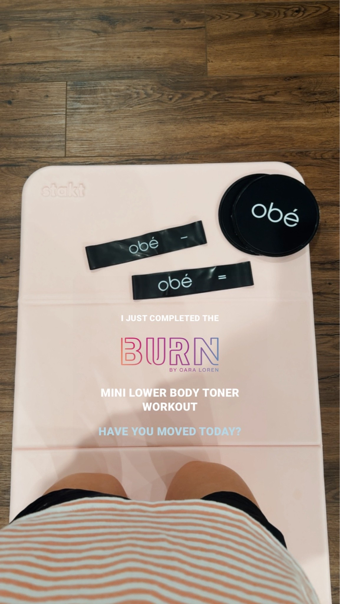 At home workout ✔️Use code CASEY15 to save on this @shopstakt mat!!

#LTKU #LTKActive #LTKHome