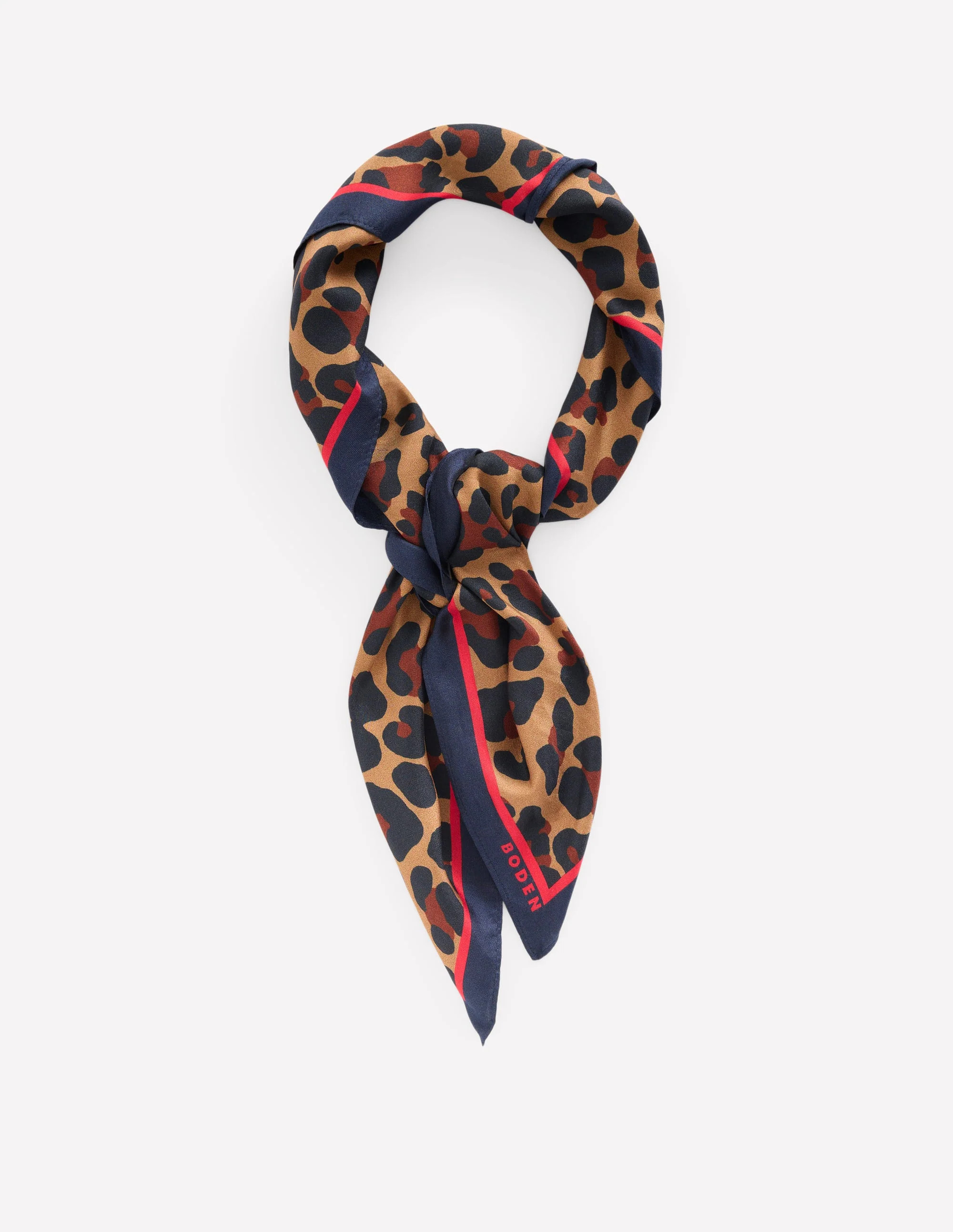 Silk Square Scarf-Multi, Cheetah Pop | Boden (US)