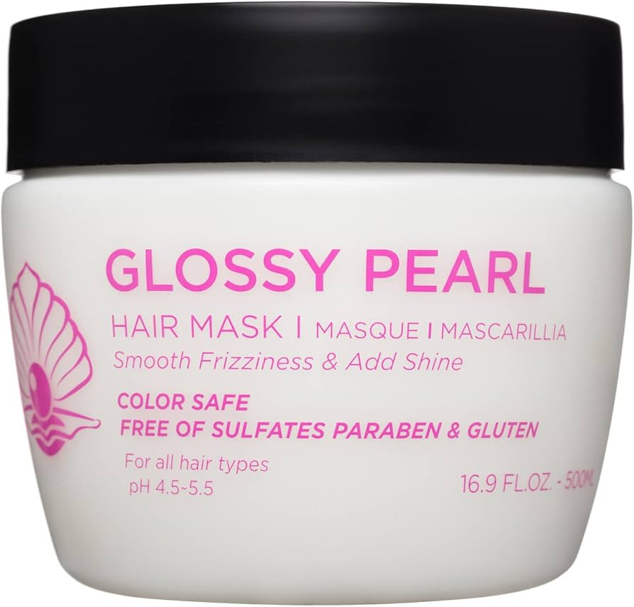 Luseta Glossy Pearl Hair Mask, Smoothing and Hydrating Hair Treatment Deep Conditioner for Damage... | Amazon (US)