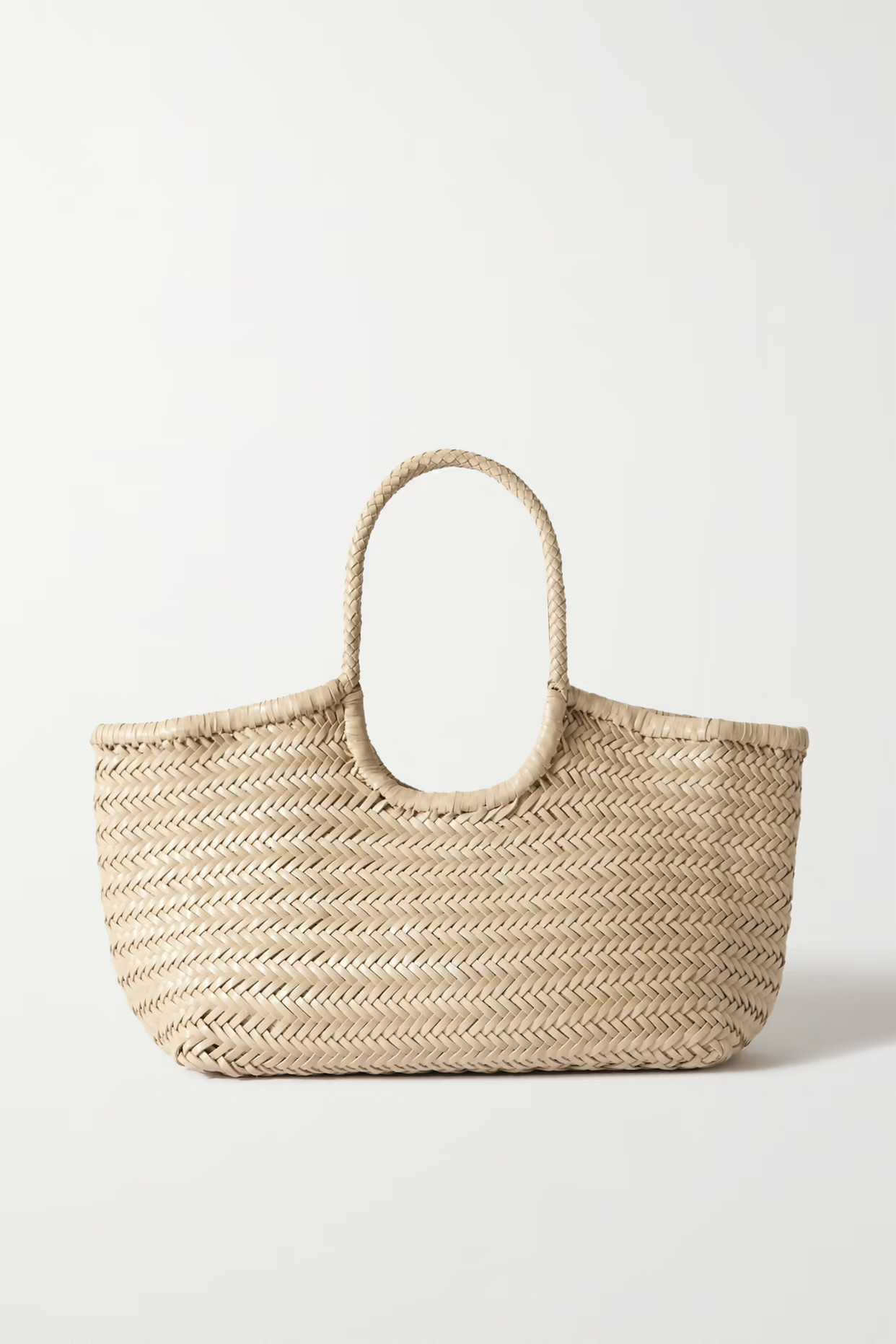 Dragon Diffusion - Nantucket Large Woven Leather Tote - Cream | NET-A-PORTER (UK & EU)