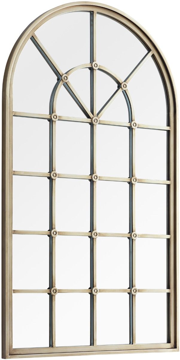 Walker Edison Arched Windowpane Wall Mirror Antique Pewter BB50ARCHAPW - Best Buy | Best Buy U.S.