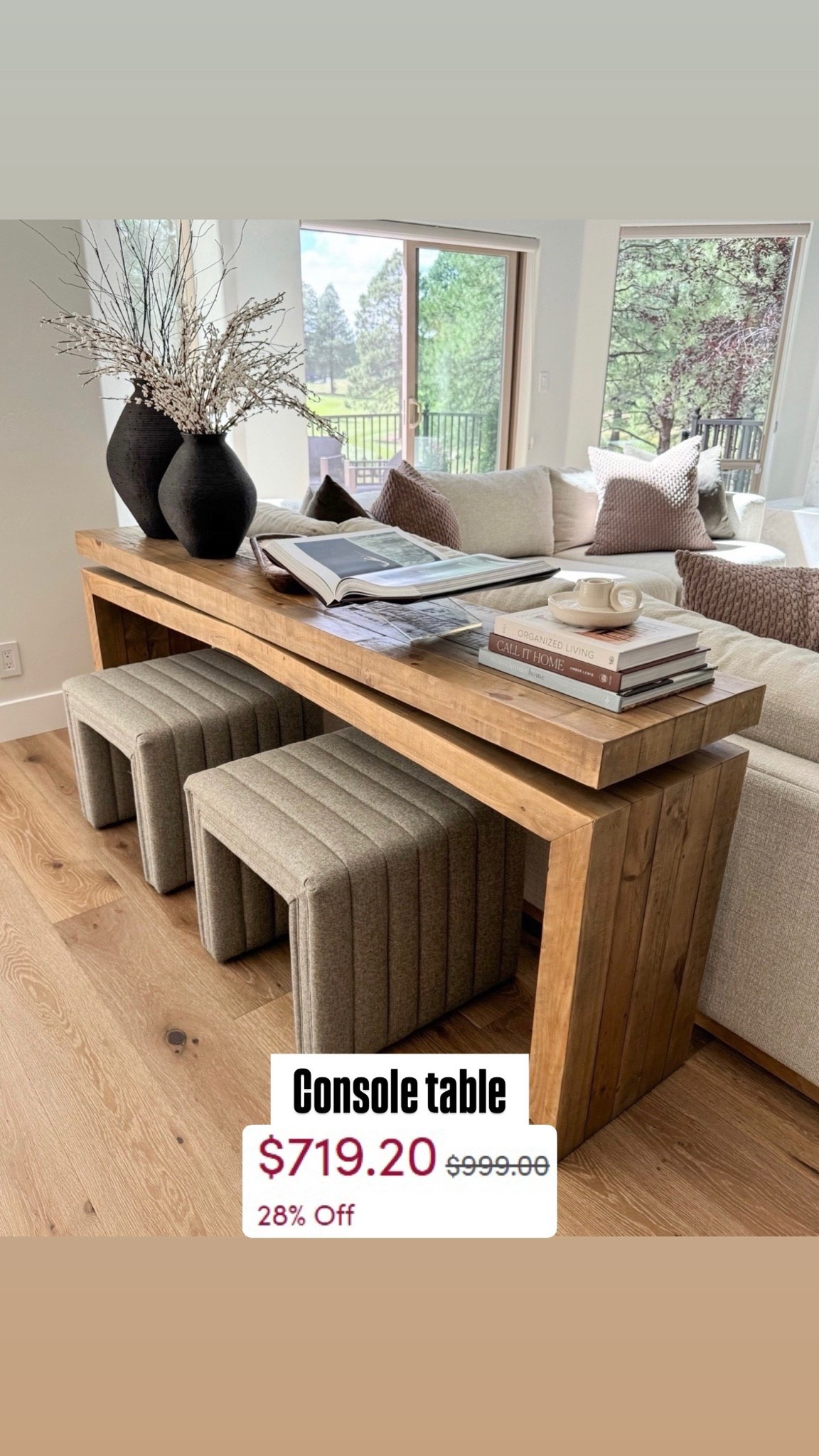 Wayfair sale 
console table(comes in a variety of colors),  ottomans (5 colors), and vases(I have the light ones as well)
Sectional sofa is color Oasis in Shell textured weave…amazing for kids/pets
Living room furniture, decor on sale 

#LTKSeasonal #LTKOver40 #LTKHome
#LTKSaleAlert