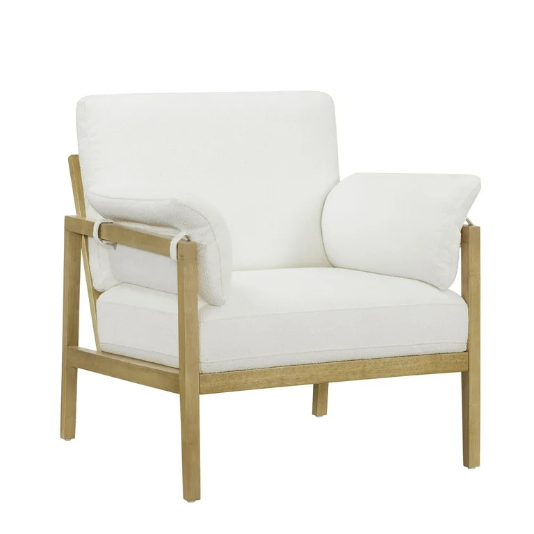Beautiful Wrap Me Up Accent Chair with Removable Cushions by Drew, Cream | Walmart (US)