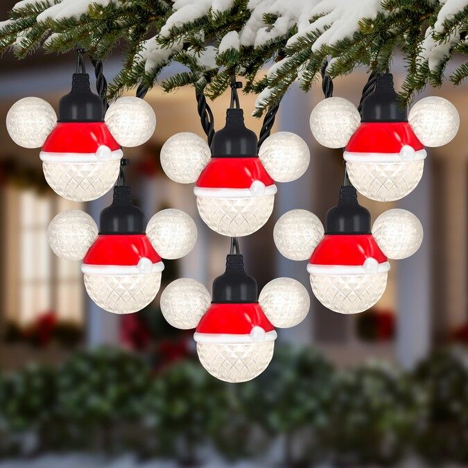 Disney 108-Count 11-ft Sparkling Warm White LED Plug-In Christmas String Lights Lowes.com | Lowe's
