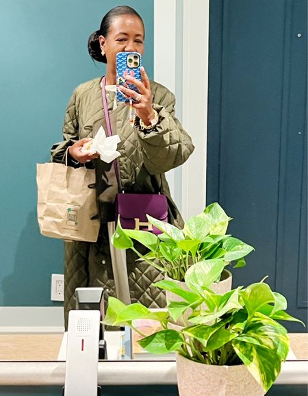 A snack and a jacket = perfect mirror selfie material. 🧥
#effiespaper

#LTKworkwear #LTKover40 #LTKSeasonal