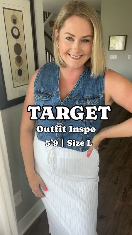 Wearing L in all. If larger chested you could size up 1 in the vest. 

Target skirt vest Target style country 

#LTKStyleTip #LTKMidsize #LTKFindsUnder100