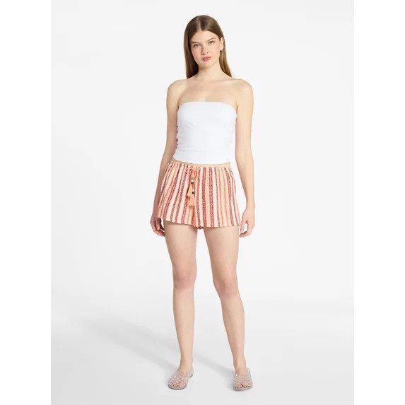 No Boundaries Cotton Pull On Shorts, 2" Inseam, Women's XXS-XXL | Walmart (US)