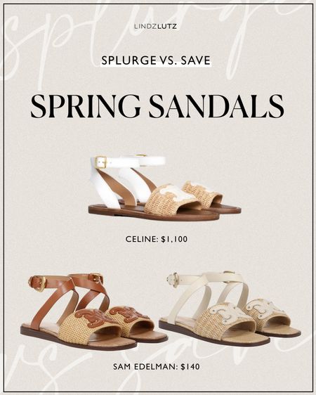 Splurge vs. Save - spring sandals edition ✨

#LTKShoeCrush
