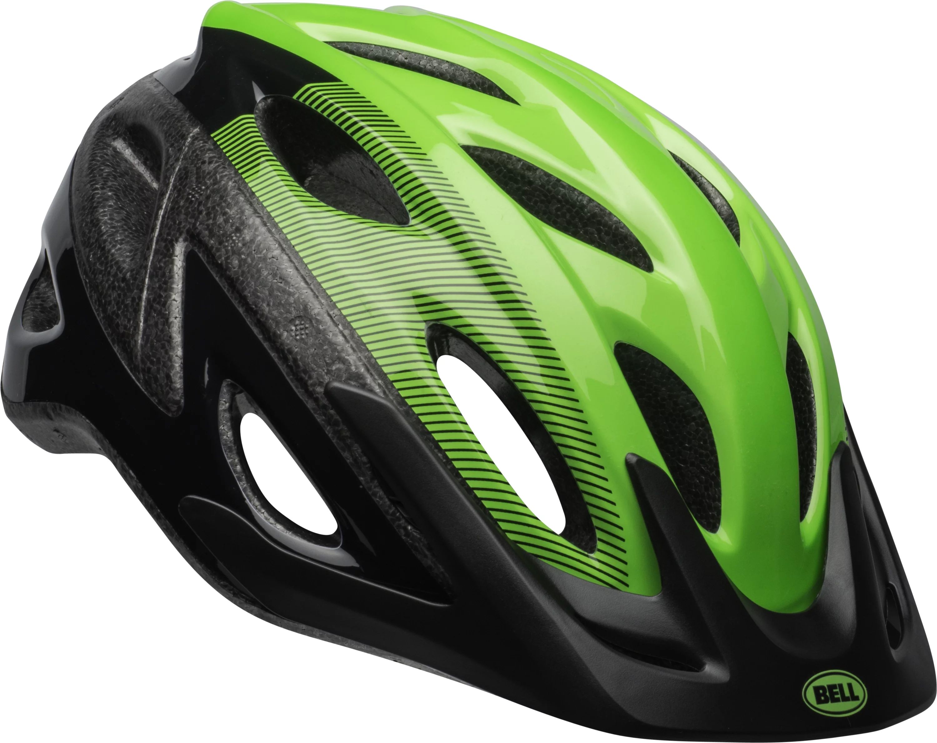 Bell Axle Bike Helmet, Black/Green, Adult 14+ (54-61cm) | Walmart (US)