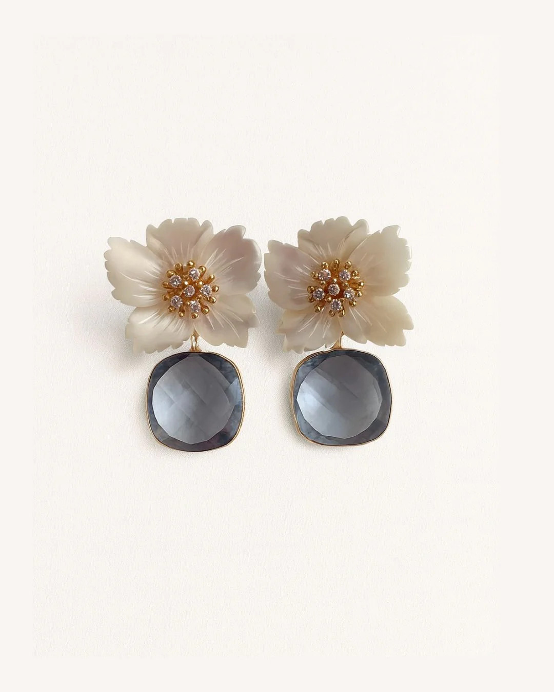 Aster Earrings- Ice Blue | Brooke & Lou | Brooke and Lou