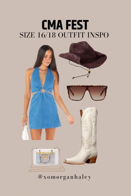 CMA fest outfit idea - size 16/18 country concert style 

#LTKstyletip #LTKcurves