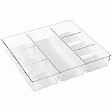 iDesign Linus Plastic Divided Drawer Organizer, Storage Container for Vanity, Bathroom, Kitchen Draw | Amazon (US)