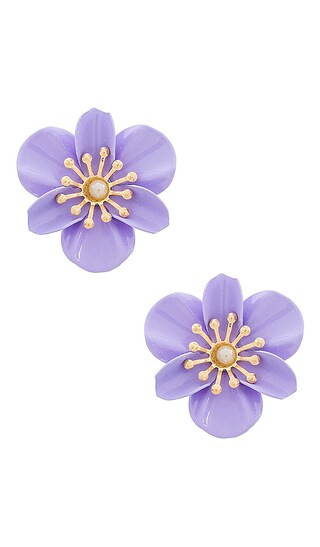 Lavendula Earring in Lavender | Revolve Clothing (Global)