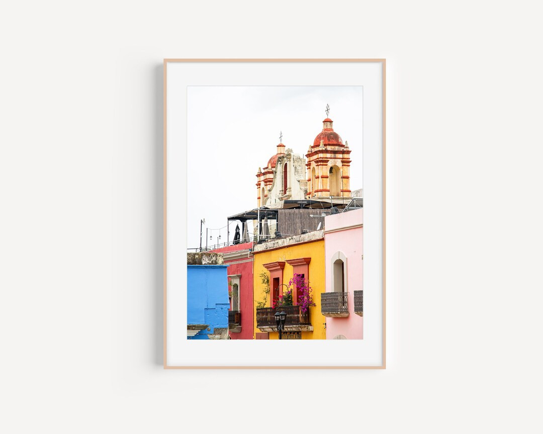 Oaxaca, Mexico | Colorful building of Oaxaca | Mexico printable photography | Wall art | Print | ... | Etsy (US)