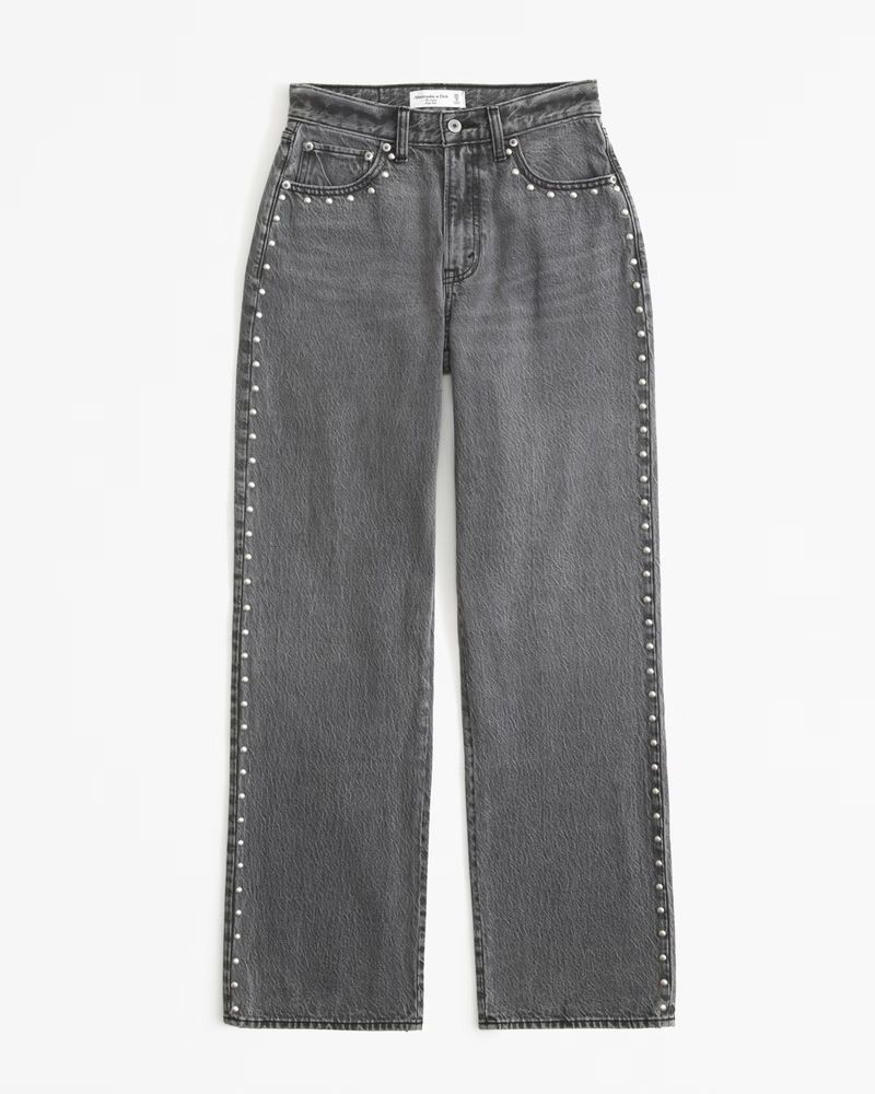 Curve Love High Rise Loose Jean | Abercrombie & Fitch (US)