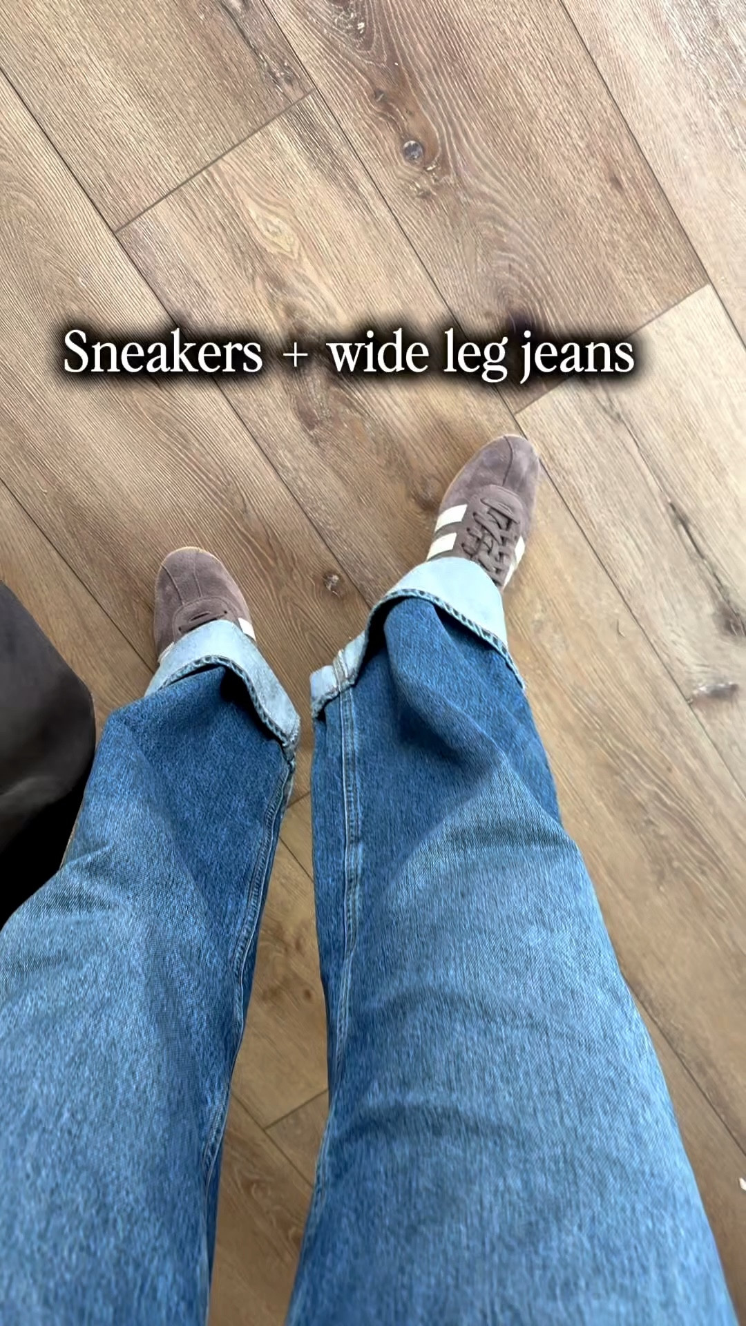 Love how effortless wide leg jeans and sneakers feel & look👖

#LTKOver40 #LTKSeasonal #LTKootd