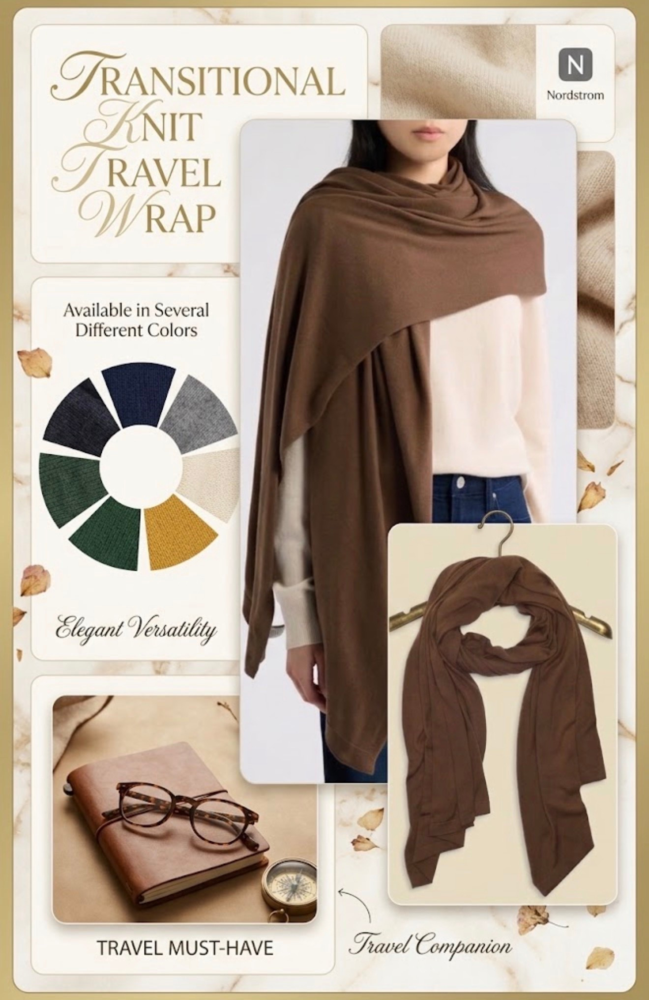 New at Nordstrom!! The Ultimate Transitional Knit Travel Wrap

#LTKootd #LTKSeasonal #LTKOver40